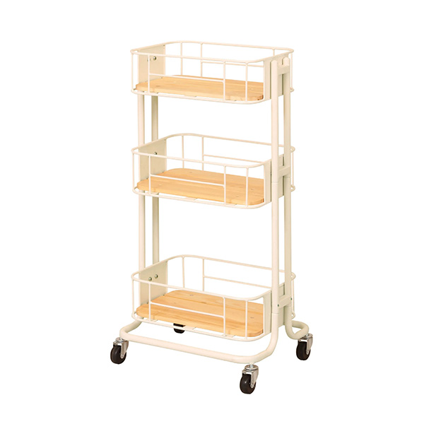 弘益 ラック 棚 スチール 木製 おしゃれ BY CAGE WAGON 収納 3段ラック