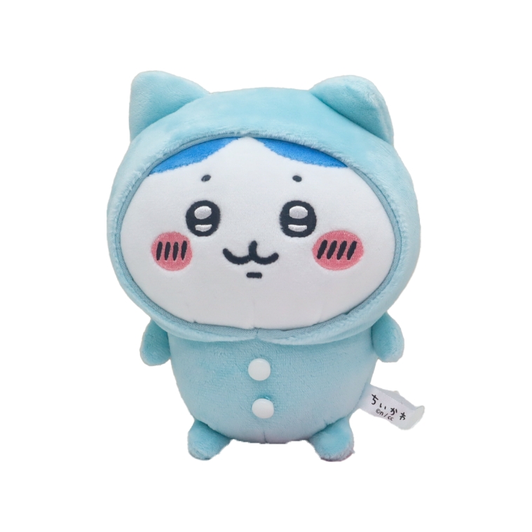 ちいかわ ぽてたまぬいぐるみ（IW)パジャマパーティ 猫柄 ハチワレ 白