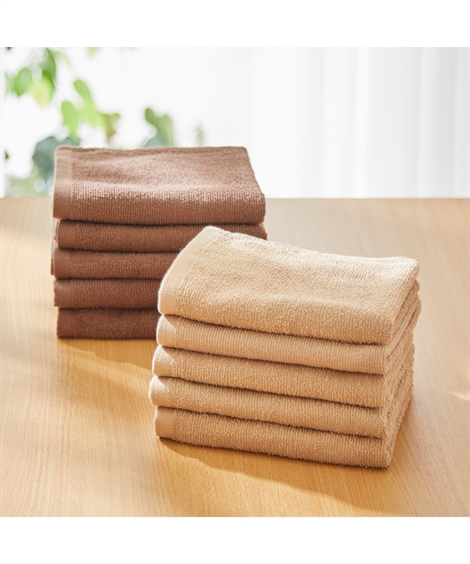 ニッセン（nissen） 福袋 2026 フェイスタオル 乾きやすい 超薄手 10枚