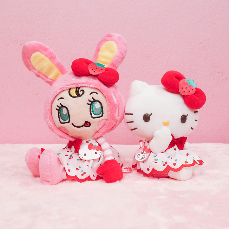 メゾピアノ ハローキティ コラボ マスコット ぬいぐるみキーホルダー