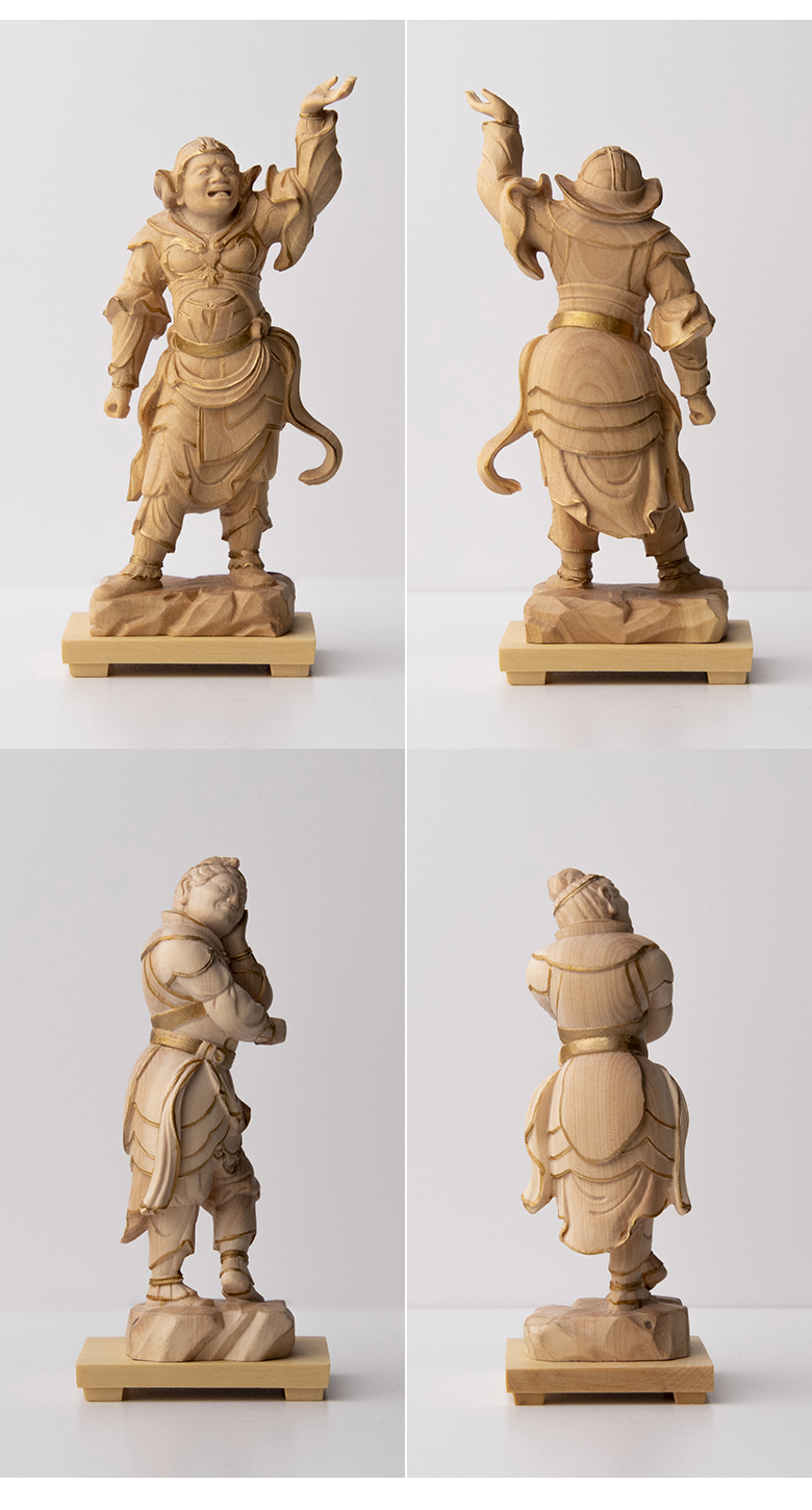 極小仏 十二神将立像 豪華特典付き 仏像 木彫 精密 精巧 リアル