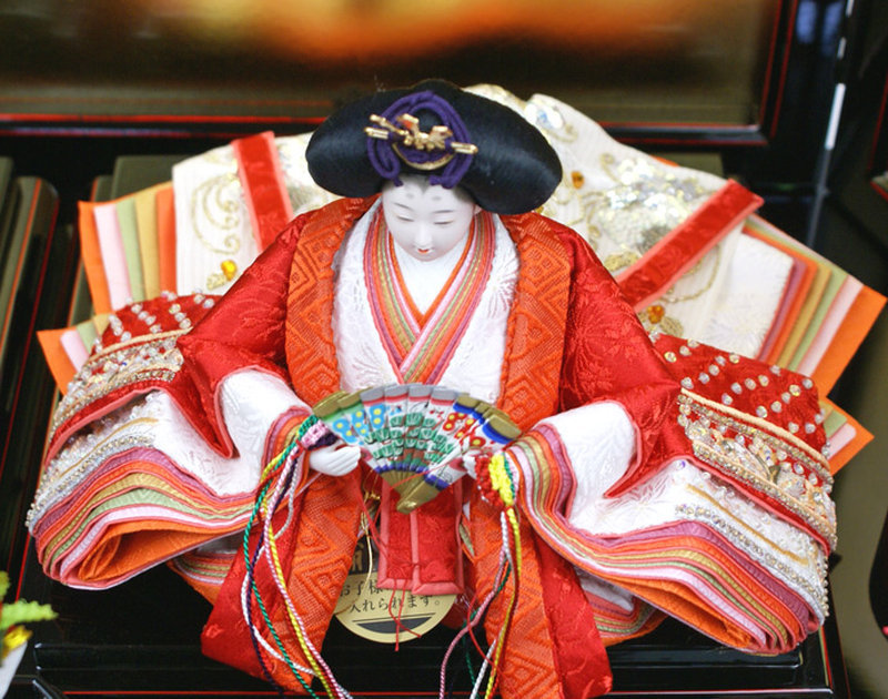 雛人形 ひな人形 久月 人形の久月 衣装着雛人形 親王飾り 二人雛 「 天