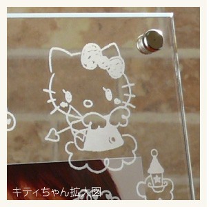 sanrio（サンリオ） 手形足形キット付き 名入れ ベビーフォトフレーム