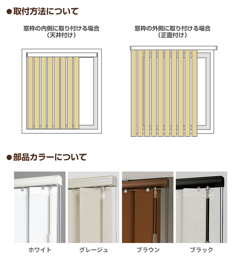 RUNO ルノ バーチカルブラインド ファブ遮光 デュアル オーダーメイド