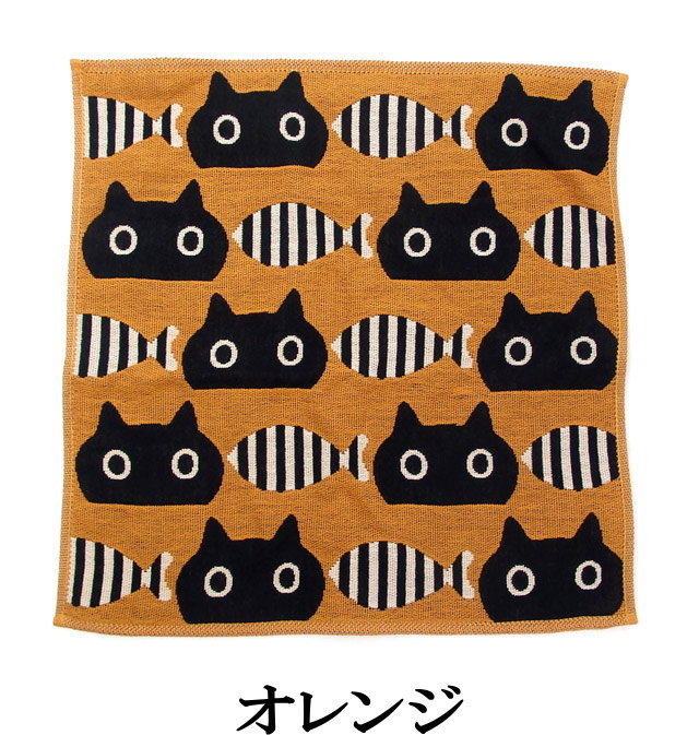 Atsuko Matano（アツコマタノ） ハンカチ ガーゼ 猫柄 猫 俣野温子