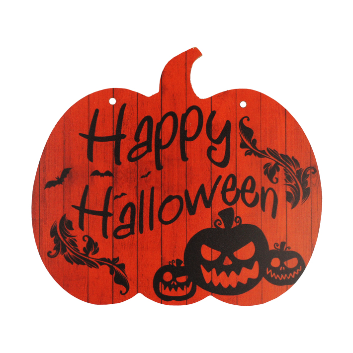 ハロウィン かぼちゃ 型 サイン プレート 【全5種】 Halloween Sign
