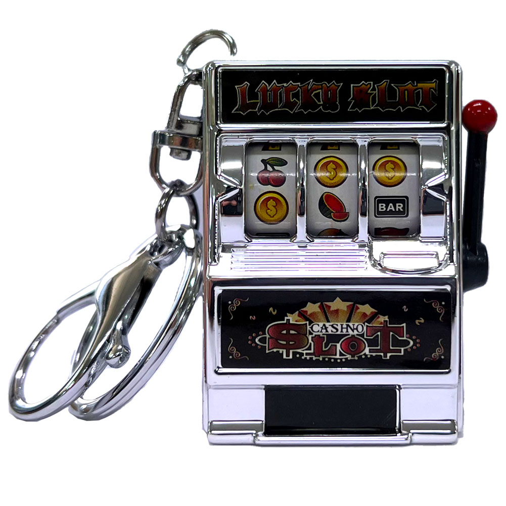 キーホルダー キーチェーン キーリング スロットマシン ゲーム ミニ