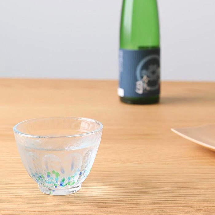 ADERIA アデリア 盃 6個入 庄内クラフト 花つづり クリスタルガラス製