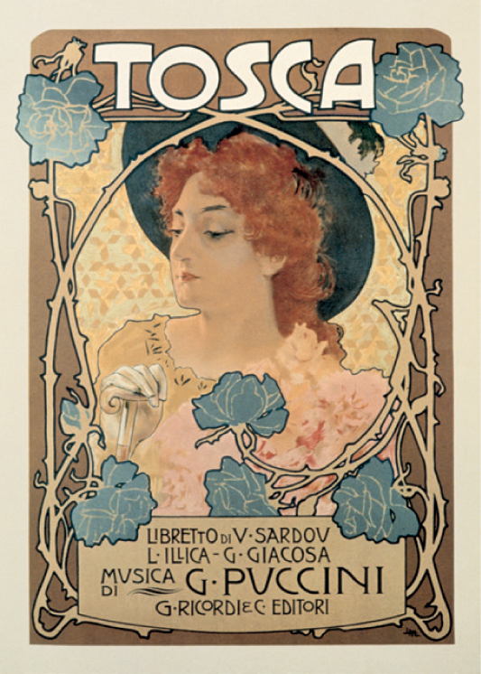 ポスター オペラ TOSCA トスカ CR131 イタリア製 インテリア おしゃれ