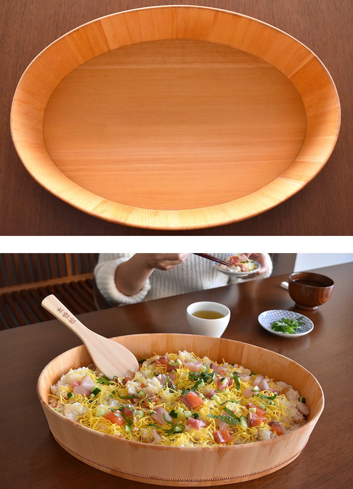 楕円の飯台（大） / 松田美智子の自在道具 ※蓋は別売りです。 : アイ