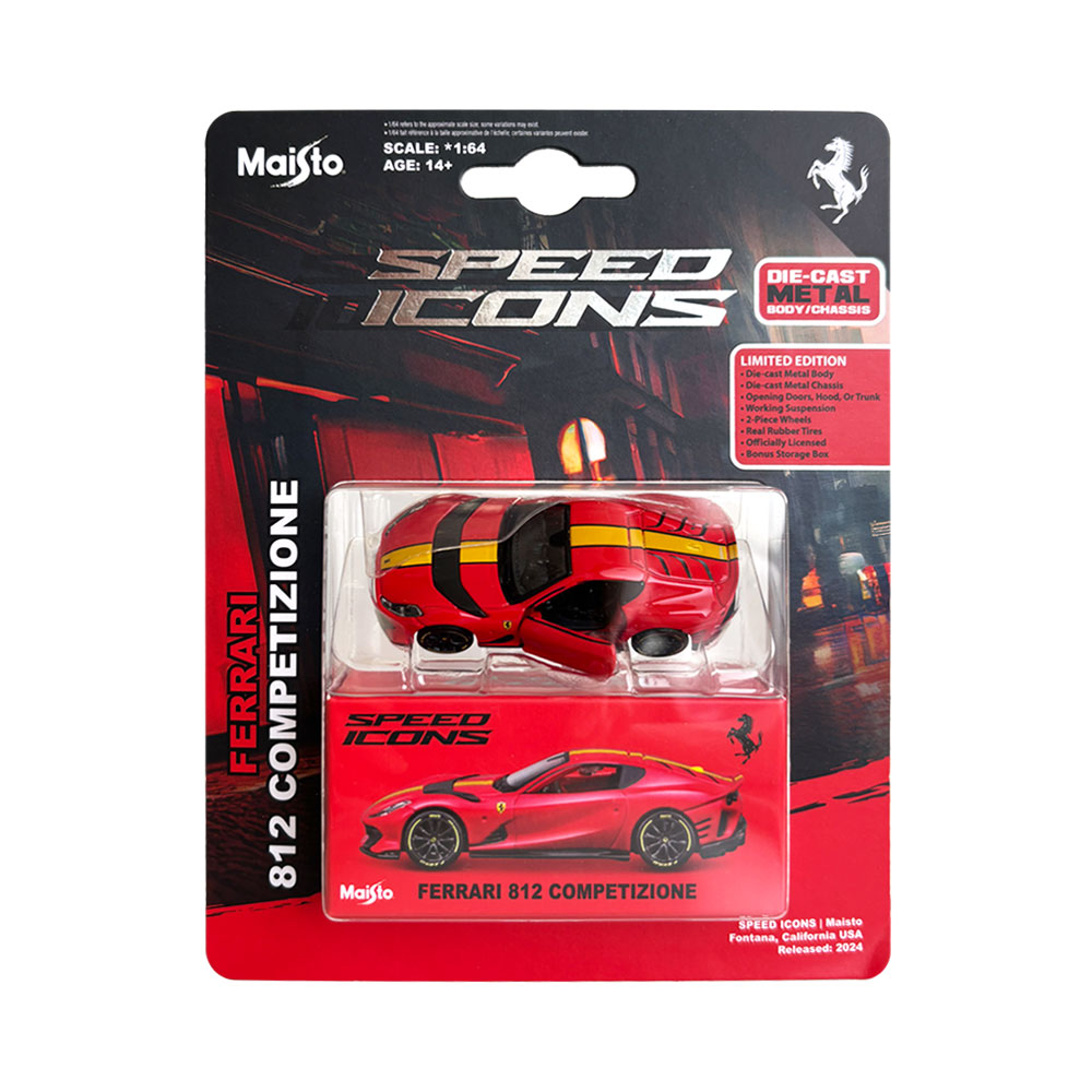 1/64 フェラーリ 812 コンペティツィオーネ レッド ミニカー ダイ