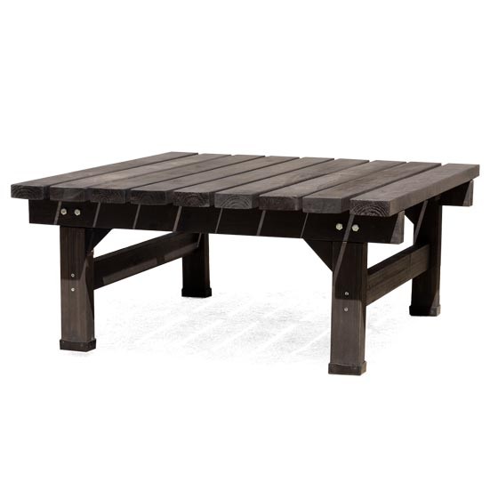 縁台 木製 おしゃれ 縁側 ウッドデッキ 90×90 天然木 ガーデンベンチ