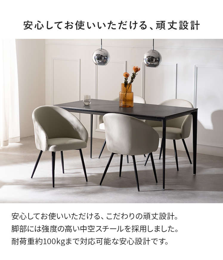 エア・リゾーム ダイニングチェア 1脚 クッション ダイニング 椅子