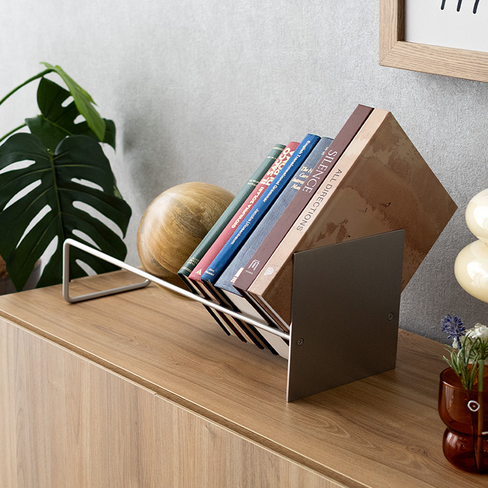 ブックスタンド 本立て モダン ブックエンド 天然木 木製 おしゃれ