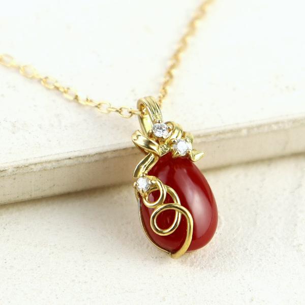 ネックレス 18金 血赤珊瑚 ペンダント」の人気商品一覧 | 安い商品を