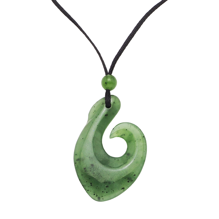 ピコルアツイスト 無限 ジェイドカーヴィング マオリネックレス ハワイ