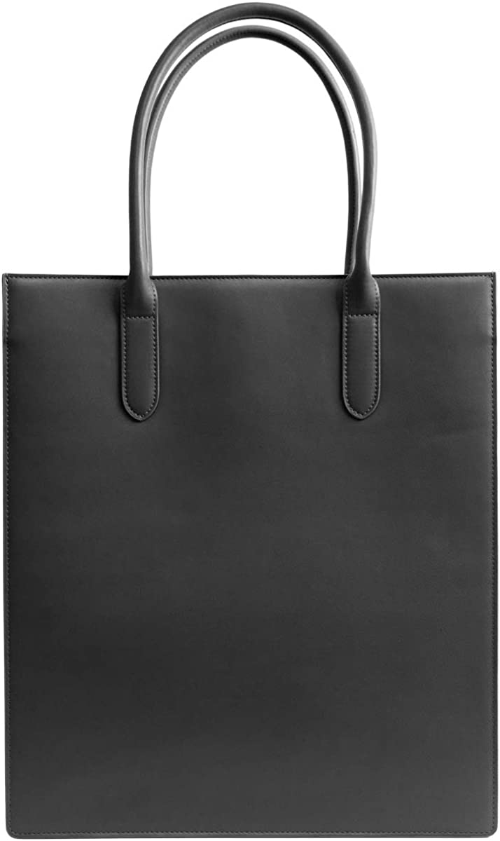 MALTA トートバッグ メンズ レディース 縦長 持ち手 牛革 自立する