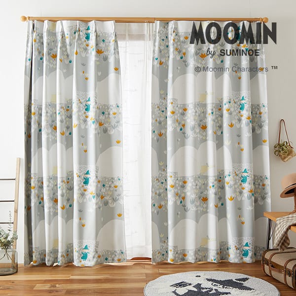 スミノエ 遮光カーテン 北欧 MOOMIN ムーミン カーテン SOFT MELODY