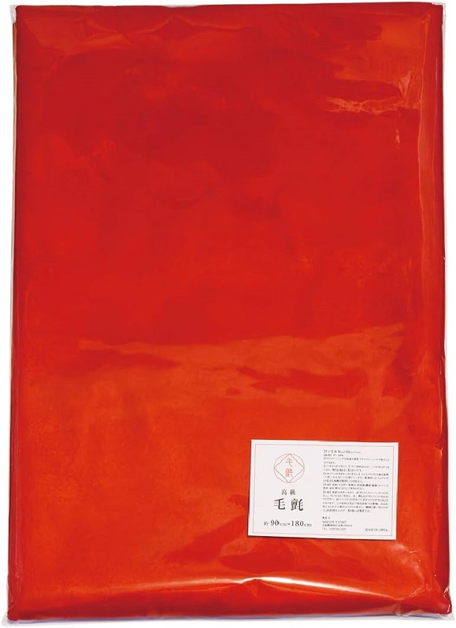 高級 毛氈 毛せん 赤 約90cm×180cm 緋毛氈 TENKU : トゥール - 通販