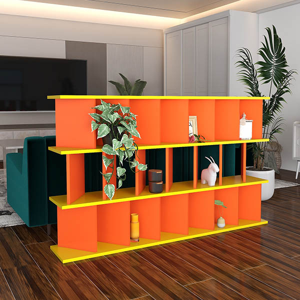 arne（アーネ） 間仕切りシェルフ 自立式 おしゃれ 本棚 オープン