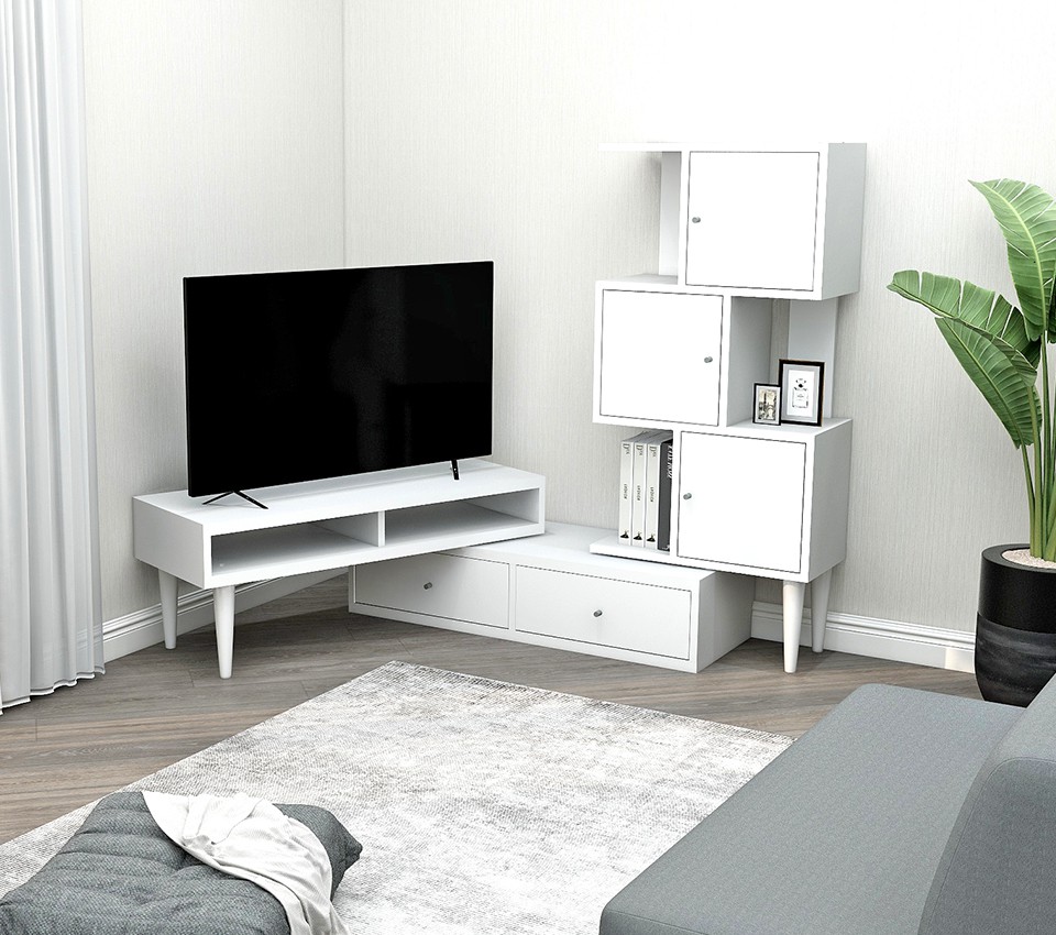 arne（アーネ） テレビ台 ラック 棚 扉付き キャビネット 伸縮 テレビ