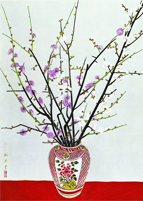 絵画 速水御舟（はやみぎょしゅう）・ 瓶梅図 (へいばいず) 日本画