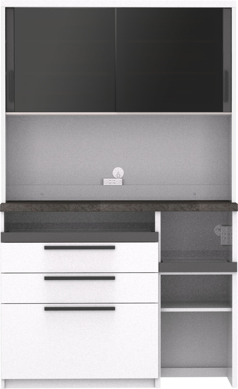 パモウナ 食器棚 幅120cm 奥行50cm 高さ198cm SY 完成品 棚 国産