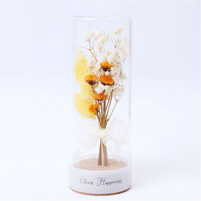 ドライフラワー ガラス 通販 ボトルフラワー コルクボトル 55 フラワー