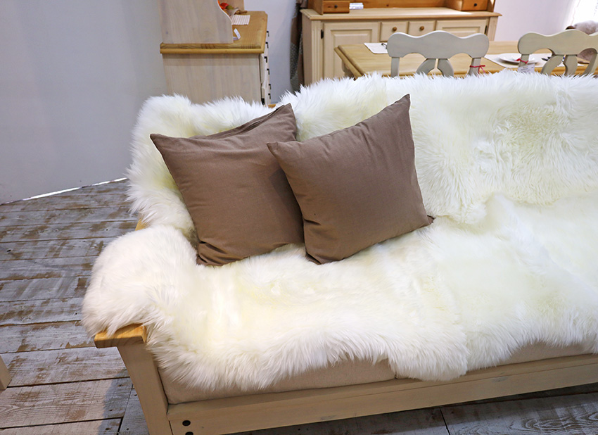 新品 在庫限り BOWRON ボーロン GOLD STAR ムートンラグ 5匹 ホワイト