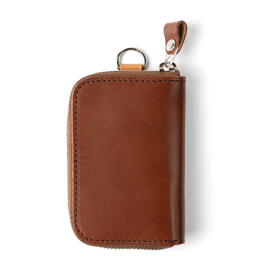 Bell leather craft 栃木レザー キーケース 車 ラウンドジップ