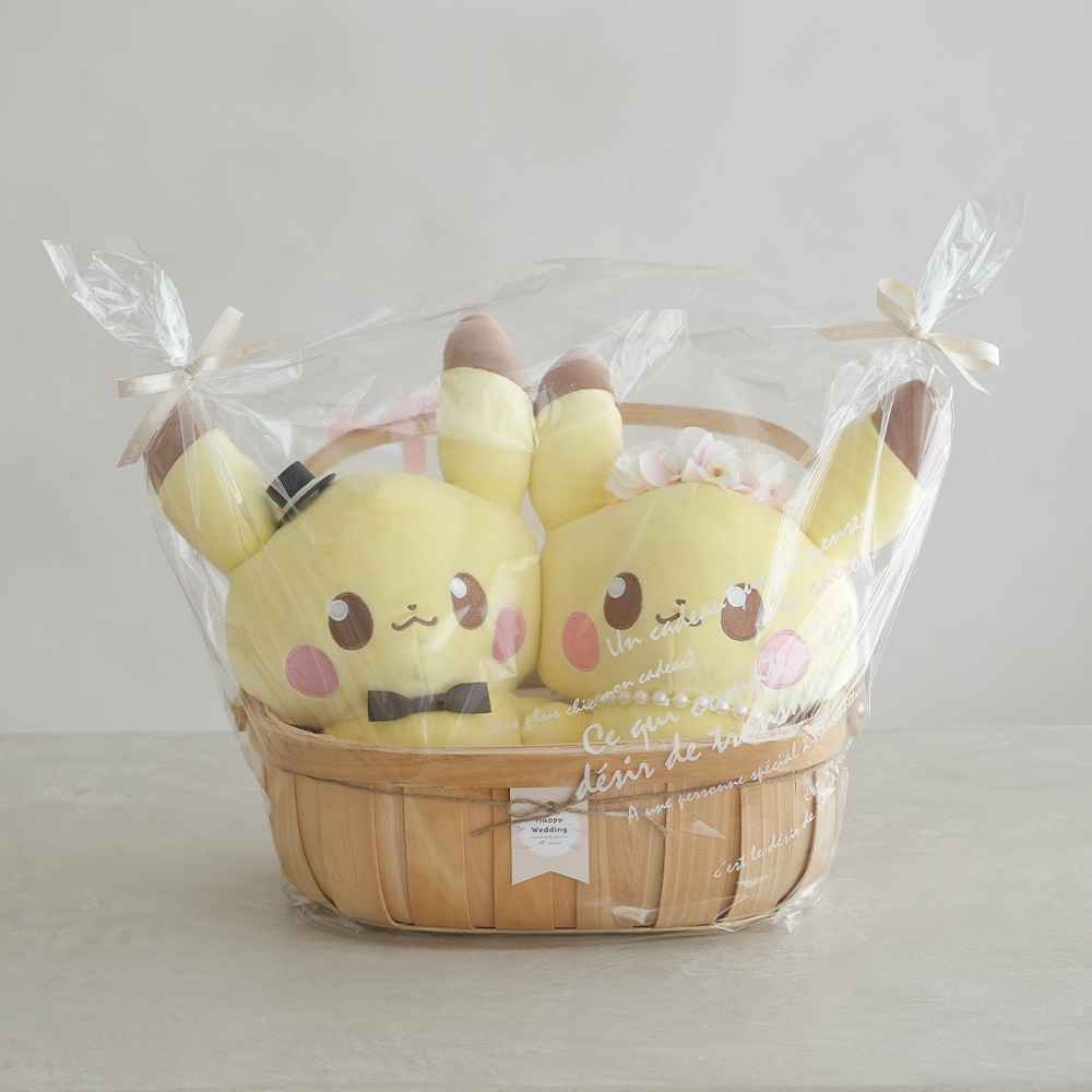 ポケピース ピカチュウ ウェディングドールバスケット Lサイズ
