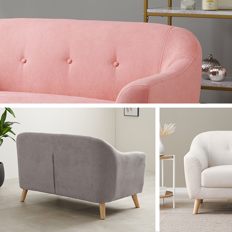 女性の一人暮らしに丁度いい 可愛い コンパクトソファー 幅90 肘付き