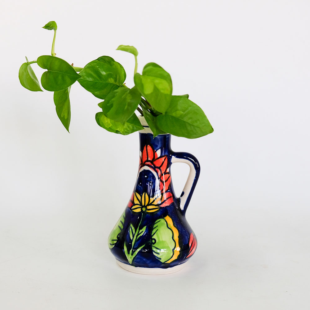 花瓶 おしゃれ インド製 ハンドメイド アート 陶器 | Freaks Pottery