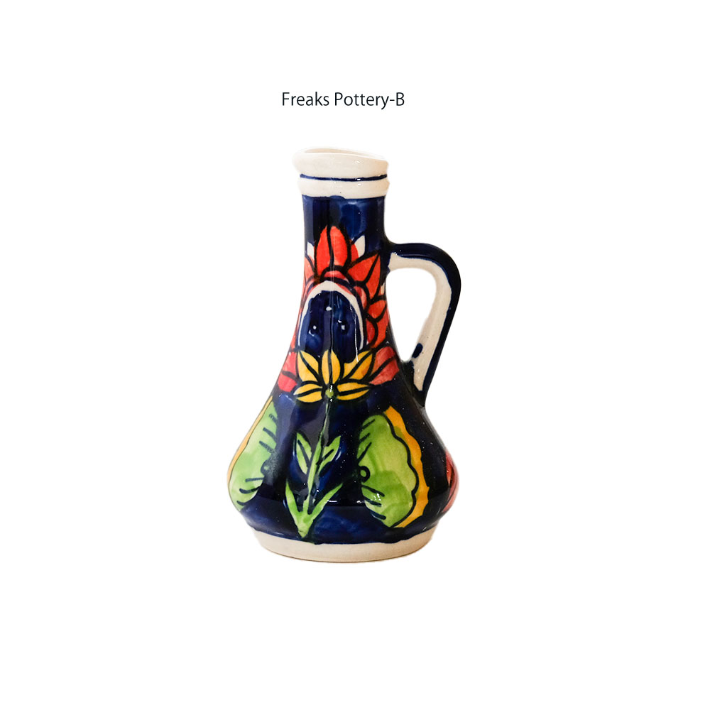 花瓶 おしゃれ インド製 ハンドメイド アート 陶器 | Freaks Pottery