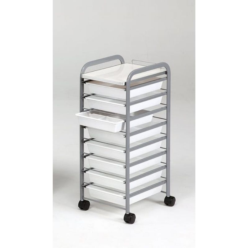 美容室 収納 ワゴン キャスター付き TR-138 ロットワゴン 引き出し8段