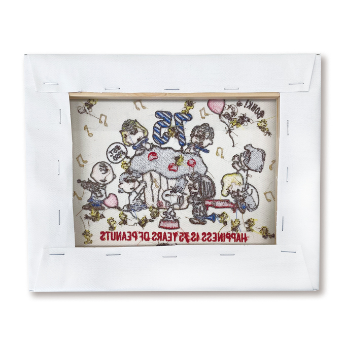 SNOOPY（スヌーピー） PEANUTS 75周年 刺しゅうキャンバスアート