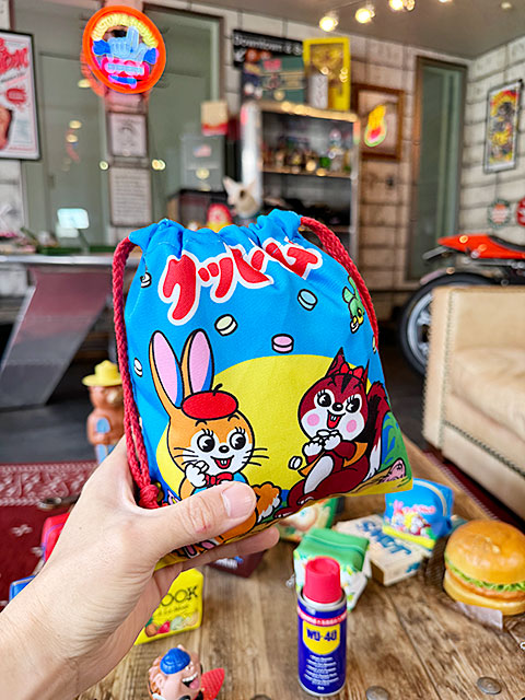 駄菓子屋シリーズ お菓子のキンチャク袋 （クッピーラムネ