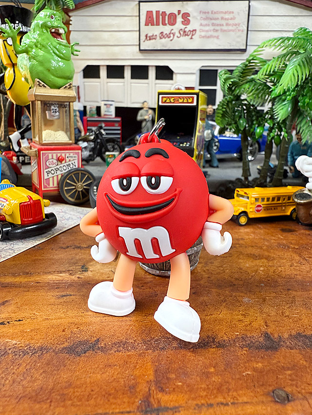 M&M's PVCフィギュア キーホルダー （レッド） □ アメリカン雑貨