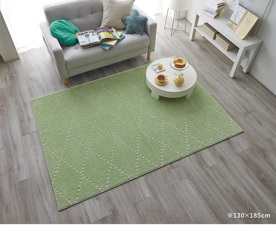 スミノエ ラグ ポント 90×130 cm 洗える 日本製 スミノエ製 防ダニ