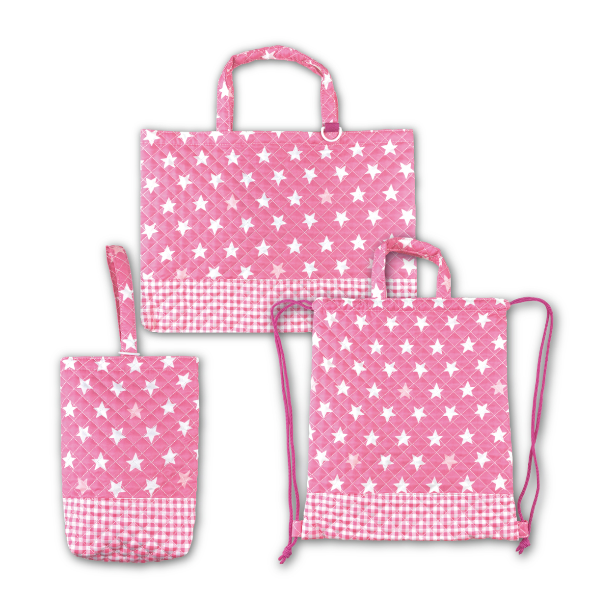 レッスンバッグセット 星柄 3点セット ナップサック シューズバッグ