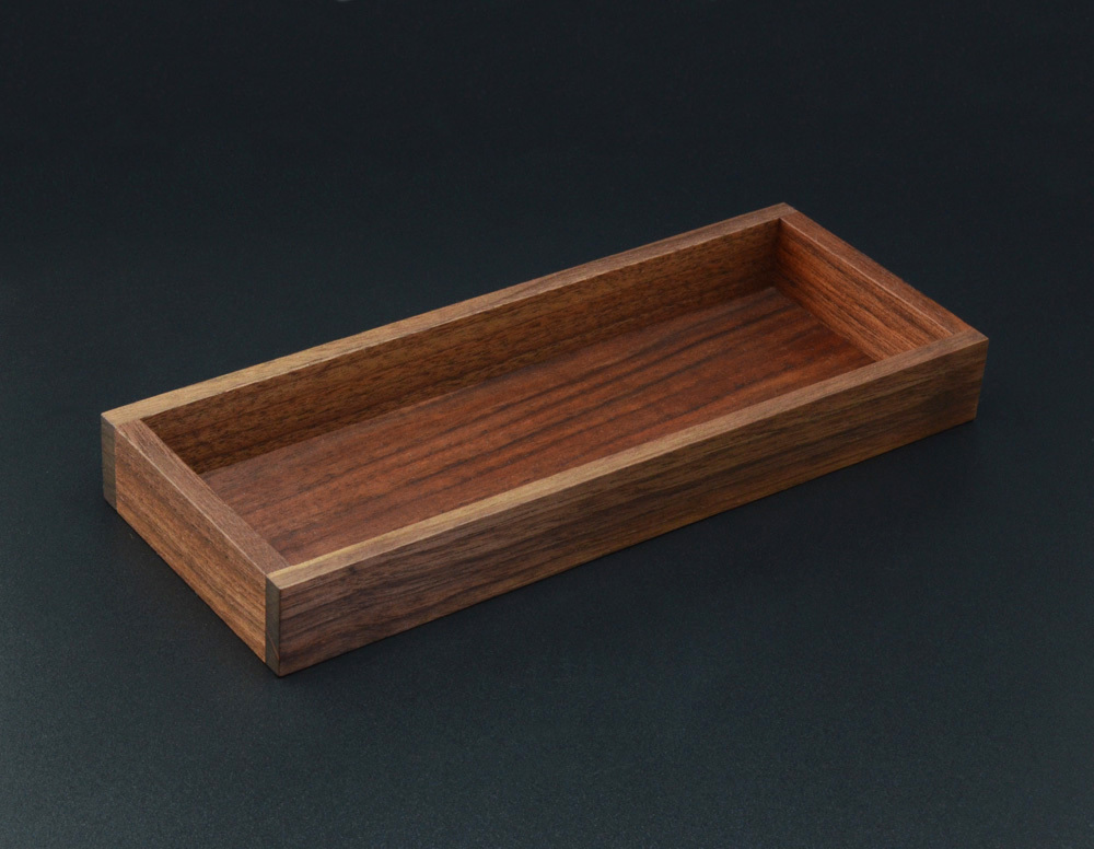 北米ブラックウォルナット 木製トレイ 2枚 北米ブラックウォルナット