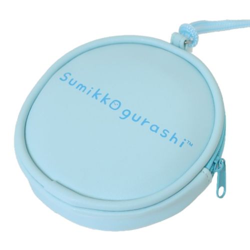 すみっコぐらし 小銭入れ 丸型コインケース ブルー サンエックス サン