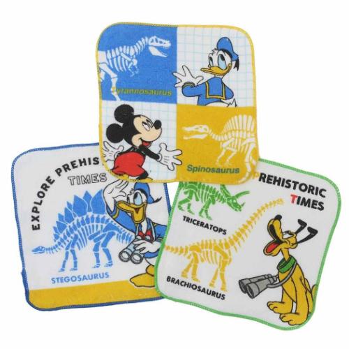 ミッキー＆フレンズ プチタオル3枚組 ハンカチタオル ディズニー 林