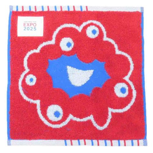 ミャクミャク キャラクター ミニタオル ジャガードハンカチタオル 2025