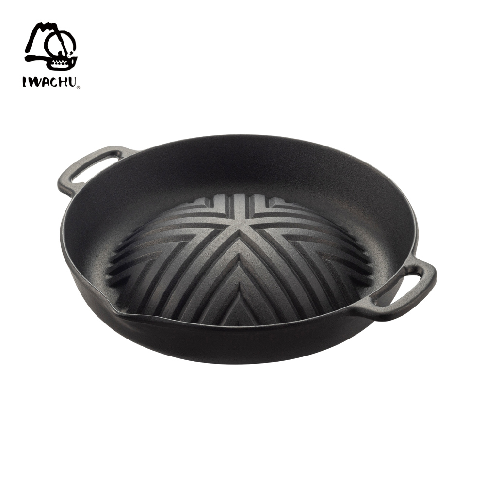 岩鋳（IWACHU） 焼肉 ジンギスカン鍋 深型 28.5cm 南部鉄器 ガス火用