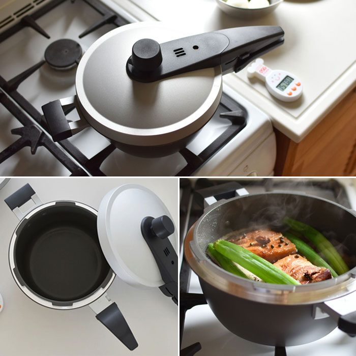 北陸アルミニウム EGG FORM エッグフォルム 圧力鍋 3L IH対応 304030