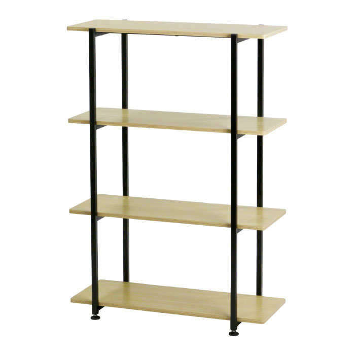 川口工器 【在庫限り特価】木棚 オープンラック 幅80 4段 オープン