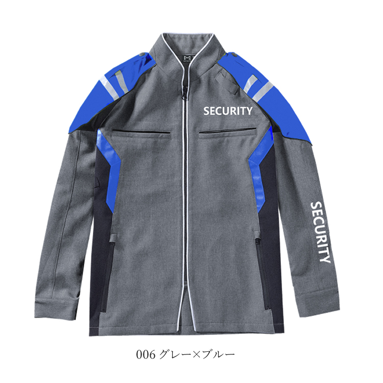 警備服 ジャケット ネオセキュリティ ストレッチ 制電 反射テープ 警備