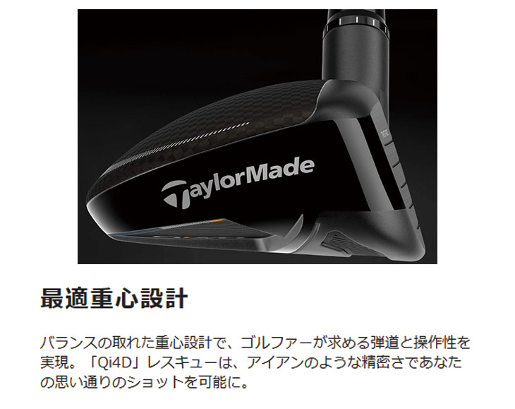 TaylorMade（テーラーメイド） 【メーカーカスタム】 Qi4D レスキュー