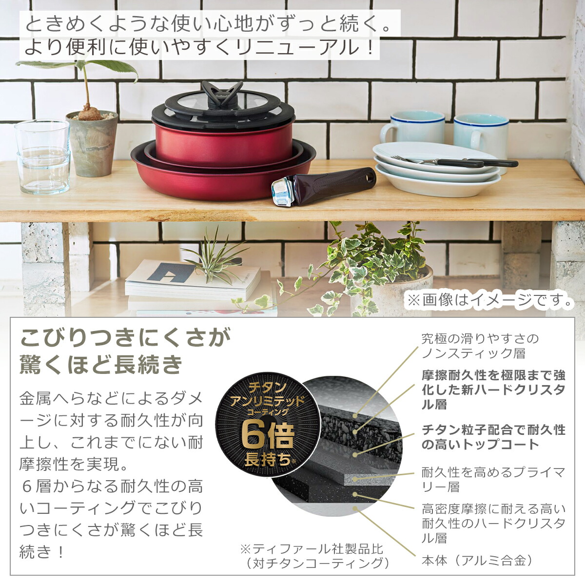 インジニオ・ネオ ティファール フライパン セット9 IHステンレス